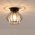 thumbnail image 2 of lionlar Nordic Crystal Ceiling Light Flush Mount Metal Caged for Dining Room A A, 2 of 7