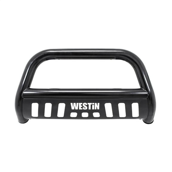 Westin 31-3955 E-Series Bull Bar-Black Powdercoat/Textured Black Skid Plate