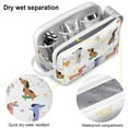thumbnail image 4 of Toiletries Bag,Dachshund Sport Mens Womens Toiletry Bag Bathroom Bag,Waterproof Toiletry Travel Bag Dopp Kit Shaving Bag 11x6.3x5.1 Inch, 4 of 5