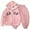 Pink, variant on Tiijoy Infant Girls Sweatsuit Casual Fleece Zip Up Hoodie Baggy Sweatpants Set, Sizes 18-24M