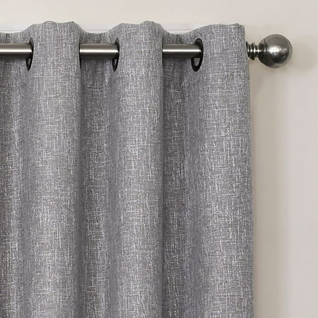 Quinn 72-Inch Grommet Top 100% Blackout Window Curtain Panel in Gray ...