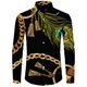 thumbnail image 1 of Camisa retro de manga larga para hombre, camisa informal de otoño para exteriores, camisa de solapa con un solo pecho para hombre, ropa de calle personalizada, 1 of 6
