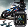 thumbnail image 3 of Motorcycle TPMS with 2 Sensors IP65 Waterproof Wireless Tire Pressure Monitoring System B,1 x Motorcycle TPMS Tire Pressure Monitoring System 2 x sensor,Black, 3 of 5