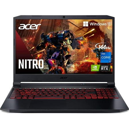 Acer 2023 Newest Nitro 5 Gaming Laptop, 15.6" 144Hz Display, Intel Core i7-11800H Processor, NVIDIA GeForce RTX 3050 Ti Graphics, 32GB RAM, 2TB SSD, Backlit Keyboard, Windows 11 Home