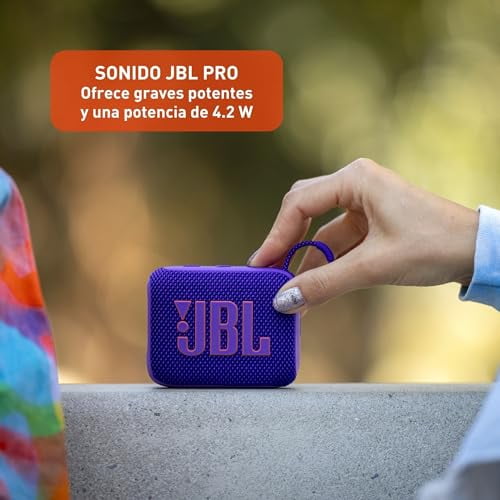 Restored JBL JBLGO4PURAM-Z Go 4 Portable Bluetooth Speaker, Purple (Refurbished)
