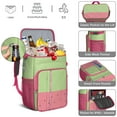 thumbnail image 5 of Geometric Watermelon Pattern Cooler Backpack, Tropical Fruit Insulated Bag for Beach Trips and Summer Fun, 5 of 6