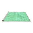 thumbnail image 2 of Ahgly Company Machine Washable Indoor Rectangle Solid Turquoise Blue Modern Area Rugs, 7' x 9', 2 of 4