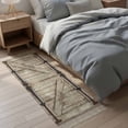 thumbnail image 4 of Hallway Runner Rug 2'x 6', Farmhouse Wood Grain Reversible Washable Rug with Tassels, Vintage Country Barn Gate Brown Decorative Modern Soft Carpet Mat for Living Room, Kitchen, Dining Room, 4 of 9