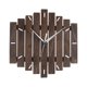 thumbnail image 1 of Reloj de pared de madera, silencioso, sin tictac, diseño moderno y creativo, regalo de inauguración de la casa. Color de madera oscura, 1 of 9