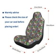 thumbnail image 5 of Pofeuu Daisies Flowers Print Automotive Car Seat Covers Flat Cloth Full Set Seat Covers,Car Seat Covers front seats for Cars Trucks and SUVs-1, 5 of 9