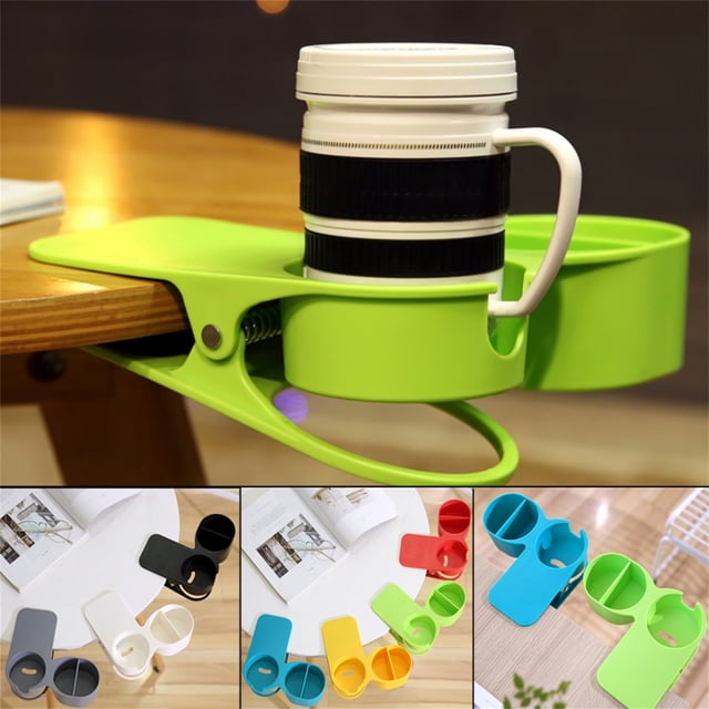 Vaidha New Universal Clip On Desk Table Cup Bottle Beverage Non-Slip Stand Grip