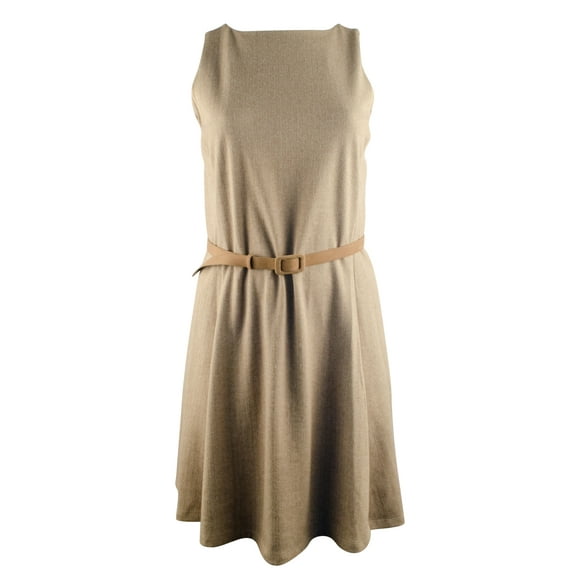 Women's Plus Size Sleeveless Fit And Flare Dress-LT-1X