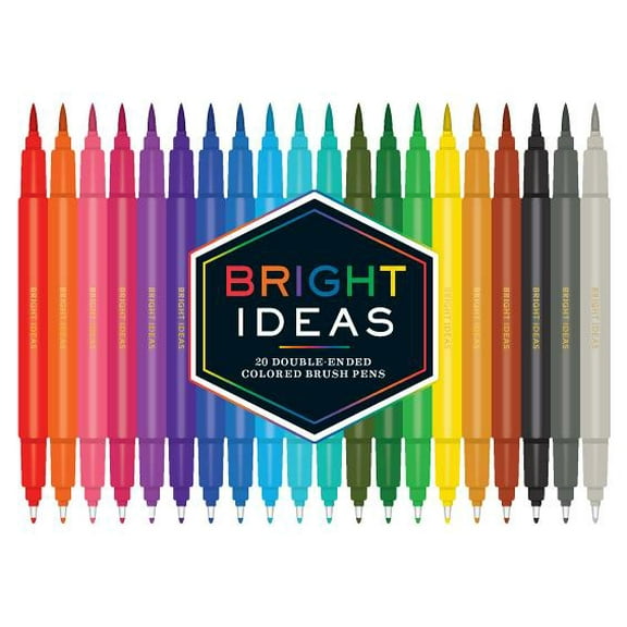 Bright Ideas: Bright Ideas: 20 Double-Ended Colored Brush Pens: (Dual Brush Pens, Brush Pens for Lettering, Brush Pens with Dual Tips) (Other)