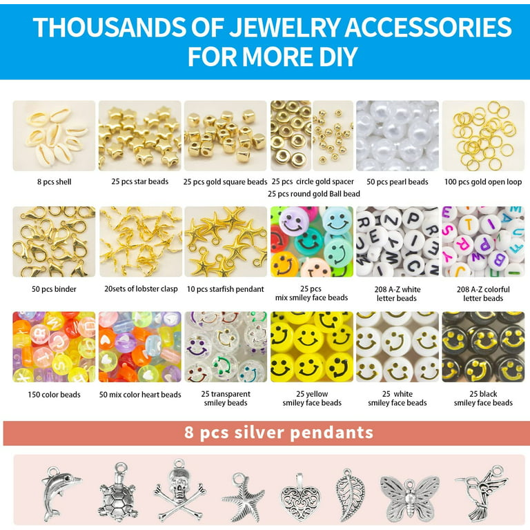 Colorations® Bead & Bracelet Kit - 1 lb. of beads and 24 Bracelets