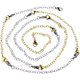thumbnail image 2 of 8 piezas de acero inoxidable collar extensor pulsera extensor extensor cadena conjunto 4 diferentes longitudes: 6 pulgadas 4 pulgadas 3 pulgadas 2 pulgadas Xemadio WRMH-993-1, 2 of 8
