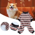 thumbnail image 3 of Long Sleeve Puppy Clothes - Striped Dog Pajamas for Keeping Warm - Perfect Four-Legged Attire for Air-Conditioned Rooms, 3 of 8