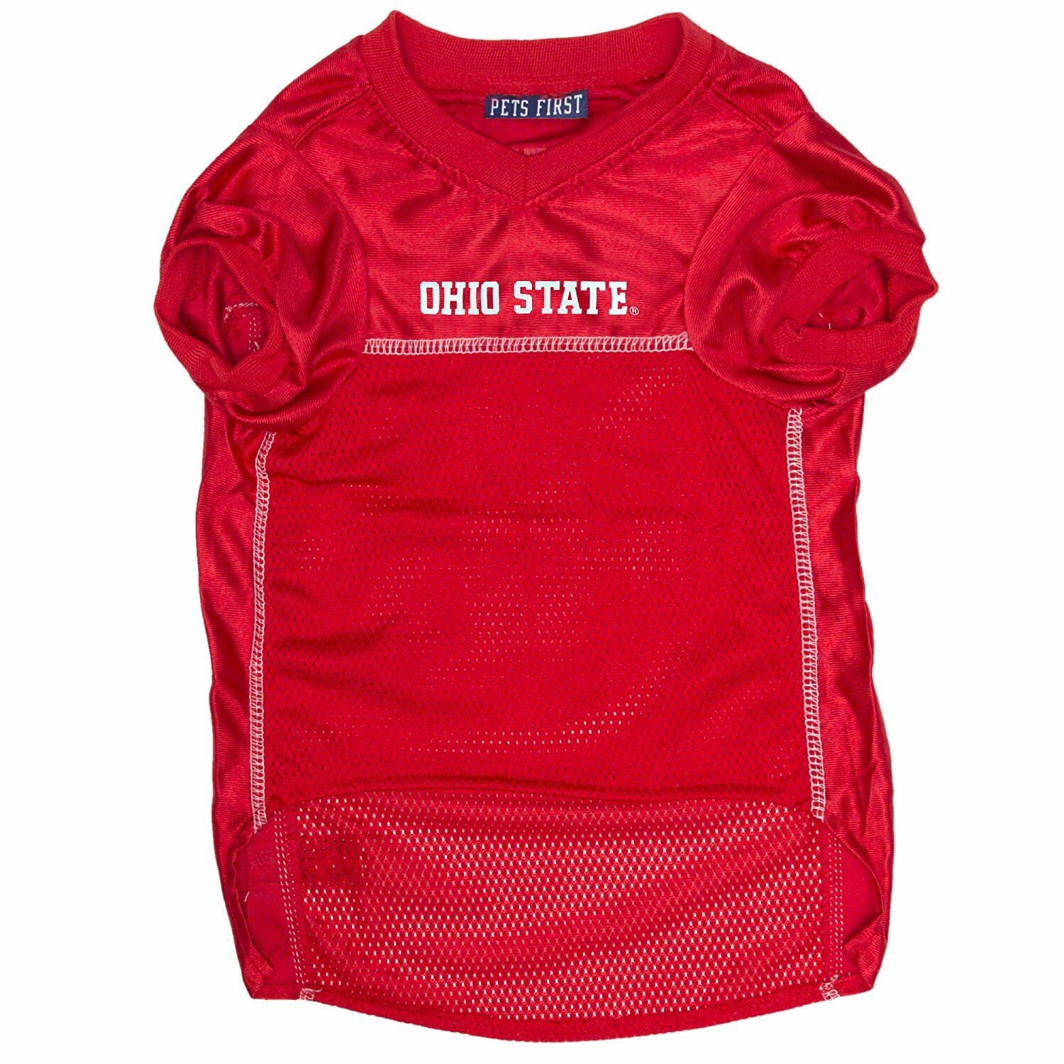 Pets First Collegiate Ohio State Buckeyes Football/Basketball Mesh Jersey for Pet Dog. available in 40+ Teams - Extra Large