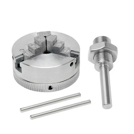 

Zinc Alloy 3-Jaw Chuck Connecting Rod Self Centering Wood Turning Chuck Optional Clamp Accessory for Mini Metal Lathe