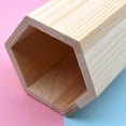 thumbnail image 3 of Wooden Pen Pot Holder Pencil Desk Organizer Stationery-Makeup Brush Box, 3 of 8