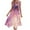 Pink, variant on Xixinqiwan Sundresses for Women 2025 Plus Size,Women's Round Neck Sleeveless Dress Wide Strap Midi Dress Boho Floral Printed Summer Beach Sundress