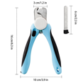 thumbnail image 4 of Dog Nail Clipper with Light, Illuminates Nails or Bloodline for Safe and Easy Trimmers, Extra Sharp for Thick Nails, Avoid Over Cutting Toenail, for Cats & Dogs, 4 of 7
