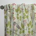 thumbnail image 3 of Designart 'Small Bird and Little Hearts and Lilies' Floral Curtain Panel, 3 of 5