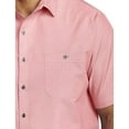 thumbnail image 2 of Synrgy by DXL Men's Big and Tall Textured Solid Sport Shirt Tea Rose 6XL, 2 of 4