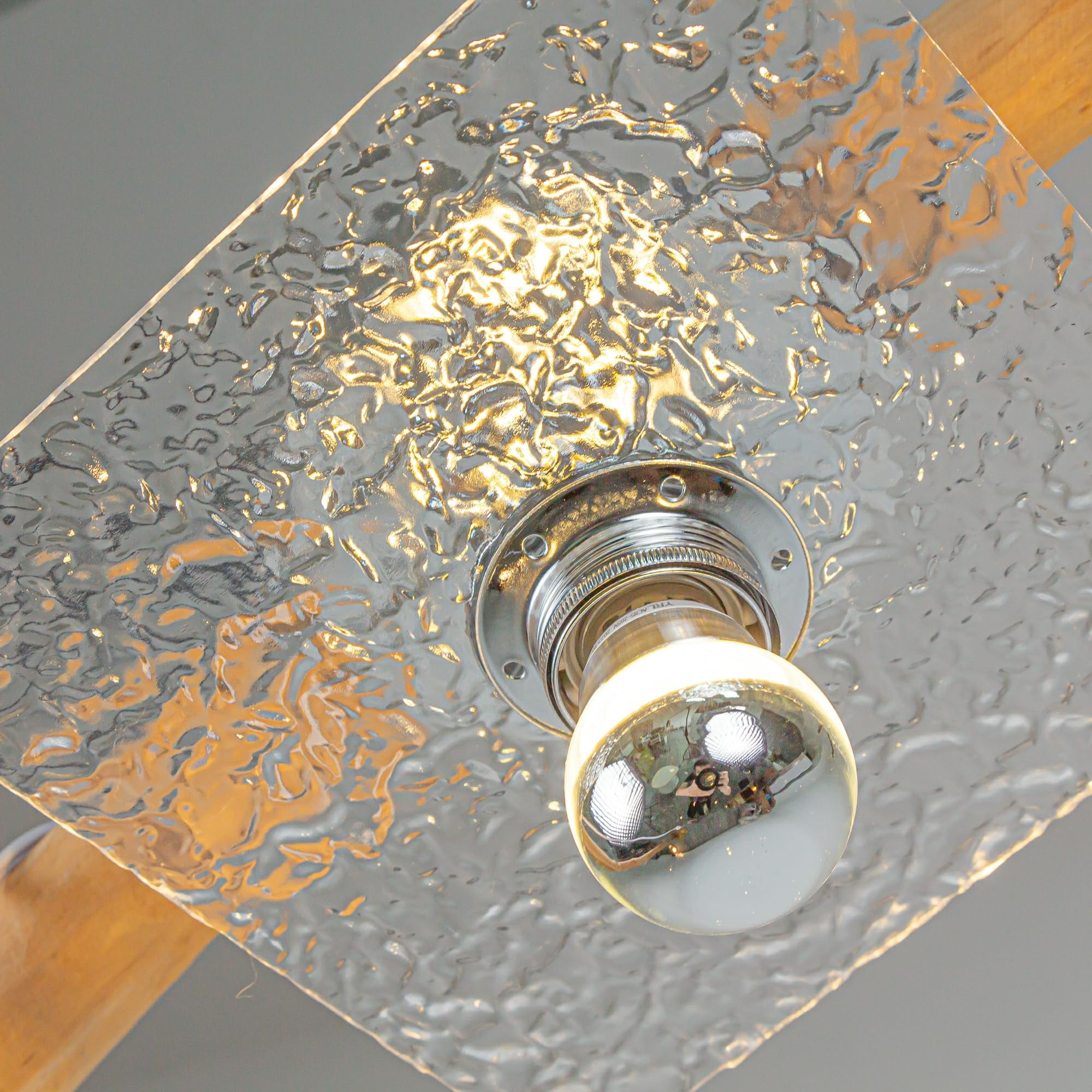 Kiven Flush Mount Ceiling Light Fixture, 1-Light Anti Glare Close to Ceiling Light with 15FT Plug-in Cord, Modern Chandelier for Bedroom Kitchen Island Hallway