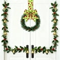 thumbnail image 4 of Yucurem 5.1 Inch Mini Christmas Cabinet Wreath, 6PCS Small Christmas Kitchen Wreaths with Bow Ribbon for Xmas Window Door Chair Fireplace Table Centerpiece Indoor Outdoor Decor, 4 of 6