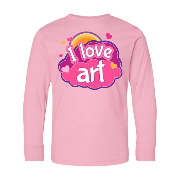 Inktastic Artist I Love Art Long Sleeve Youth T-Shirt