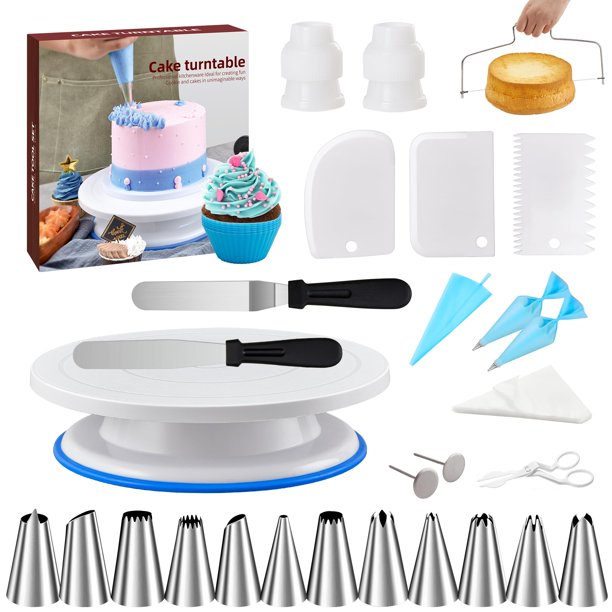 Kit de herramientas y suministros para decoración de tartas QUELLANCE, 82 piezas