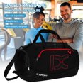 thumbnail image 4 of Bolsa De Ejercicios Bolsa deportiva de poliéster Mochila deportiva de gran capacidad para hombres y mujeres (negro rojo) Ndcxsfigh Para Estrenar, 4 of 5