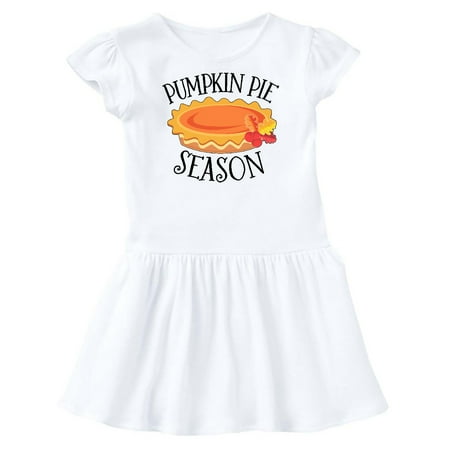 

Inktastic Thanksgiving Pumpkin Pie Season and Autumn Leaves Gift Toddler Girl Dress