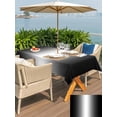 thumbnail image 4 of Outdoor Tablecloth with Umbrella Hole & Zipper, Black Grey Ombre Rectangle Tablecloth 60x84 Inch, Aesthetics Modern Abstract Art Gradient Patio Table Cover Waterproof Table Cloth for Picnic/Party, 4 of 7