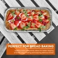 thumbnail image 3 of SONGLAM 30-Pack Aluminum Loaf Pans with Lids, 2 Lb Tin Foil Bread Loaf Tin, Disposable Large Bread Pans for Home Baking - 8.66" x 4.33", 3 of 9