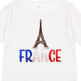 thumbnail image 4 of Inktastic France Eiffel Tower Flag in Text Boys or Girls Long Sleeve Toddler T-Shirt, 4 of 5