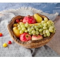 thumbnail image 3 of Forest Decor Olive Wood Fruit Bowls Handmade Centerpiece Bowl - Large Farmhouse Decorative Serving Bowl for Food, Salad, 3 of 4