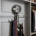 thumbnail image 4 of weibbin Rotatable Hook Rack No Drill Heavy Duty Storage Shelf for Entryway Hat Key Bathroom Organization 7.09x1.18in, 4 of 6