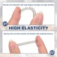 thumbnail image 3 of Compression Spring 6 mm OD 0.6 mm Wire 25 mm Free Length Extension Spring for DIY Projects (Silver Tone, Pack of 10), 3 of 7