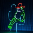 thumbnail image 2 of Handmadetneonsign Cowboy Frog Neon Sign, Cowboy Frog Wall Art Decor, Children's Bedroom Wall Decor, 2 of 5