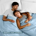 thumbnail image 6 of Bare Home Polar Fleece Bed Blanket - Lightweight - Premium Fleece - Throw, Light Blue, 6 of 10