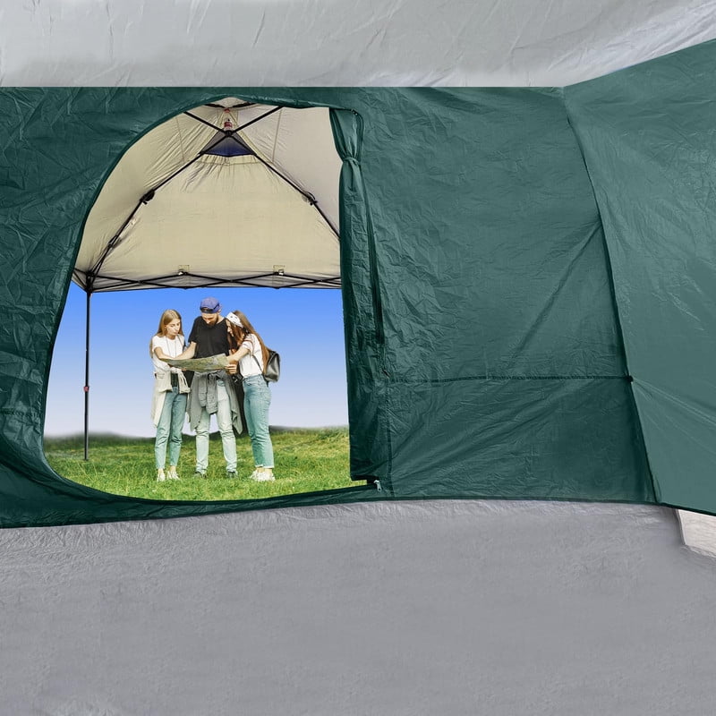 KAMPKEEPER Side Tent,Camping Tent for 10' x 10' Pop Up Canopy, Easy Set Up Gazebo,Compatible with 10' Wide Canopy Tents