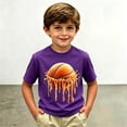 thumbnail image 1 of Chandail Garçon Col Rond Manches Courtes Chandails Garçon T-Shirt Tout-Petit Cadeaux Garçon Âge 8-9 Ans, 1 of 3