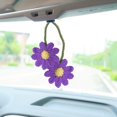 thumbnail image 4 of Jkung Handmade Flower Ornament Realistic Easy to Hang Car Rear View Mirror Hanging Charm Automotive Interior Ornament, 4 of 8