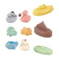 thumbnail image 4 of Juguetes de baño para para agua, lindos juguetes de animales de baño para , con 3 juguetes de barco y 6 juguetes de animales, juguetes, 4 of 8