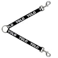thumbnail image 1 of Buckle-Down Leash Splitter - YOLO Black White - 1" Wide - 30" Length, 1 of 1