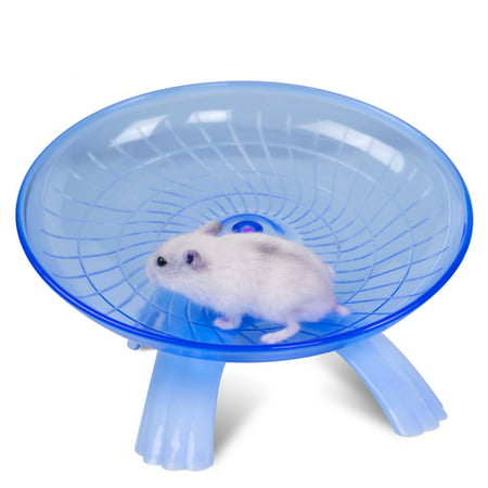 Flying Saucer Exercise Wheel for Small Pets, 18 cm/7.09 inch Hamsters Running Disc, Comfort Pet Toys (Best Silent Hamster Wheel)