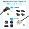 thumbnail image 4 of Radar Detector Power Cord Adapter,Universal Compatible with All Models,DC Buck Converter 12V to 5V,RJ11 DC3.5 Radar Detectors Charger Cable, Built-in Hidden USB,Clean Install,Plug and Play, 4 of 5