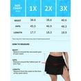 thumbnail image 2 of Attraco Plus Size Womens Swim Skirt Drawstring Swim Dress Built-in Brief Bottom, 2 of 7