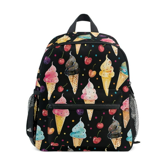 ALAZA Watercolor Ice Creams School Backpack Small Bookbag Mini Bags